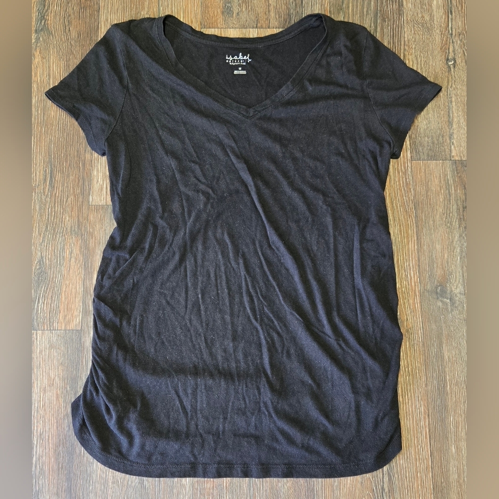 Isabel Maternity Short Sleeve Shirt Womens Size Medium